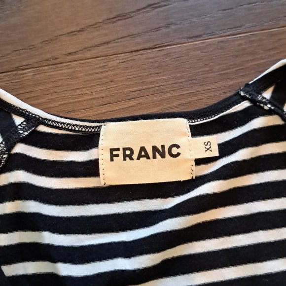 Franc Striped Scoopneck T-shirt - XS - Picture 2 of 7